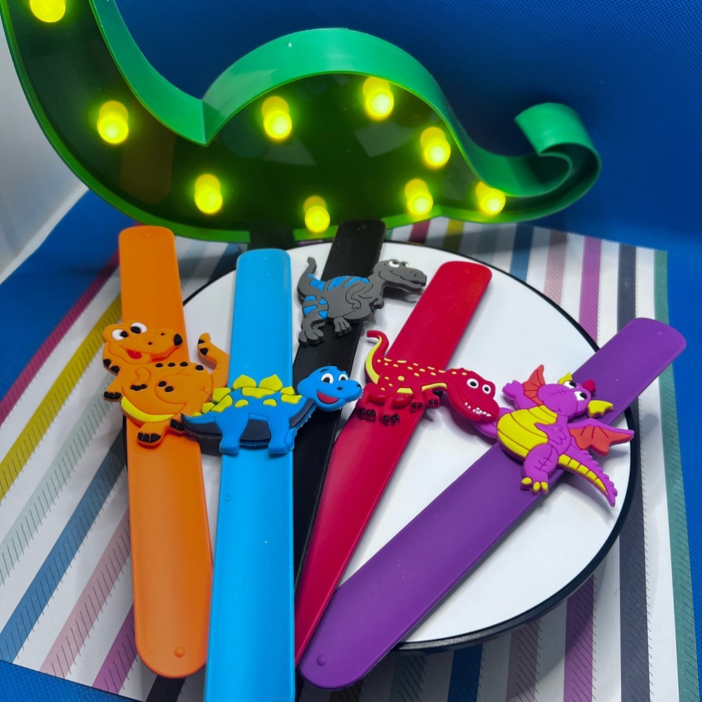 NWOT - Fun Dinosaur Slap Bracelets!!!!!